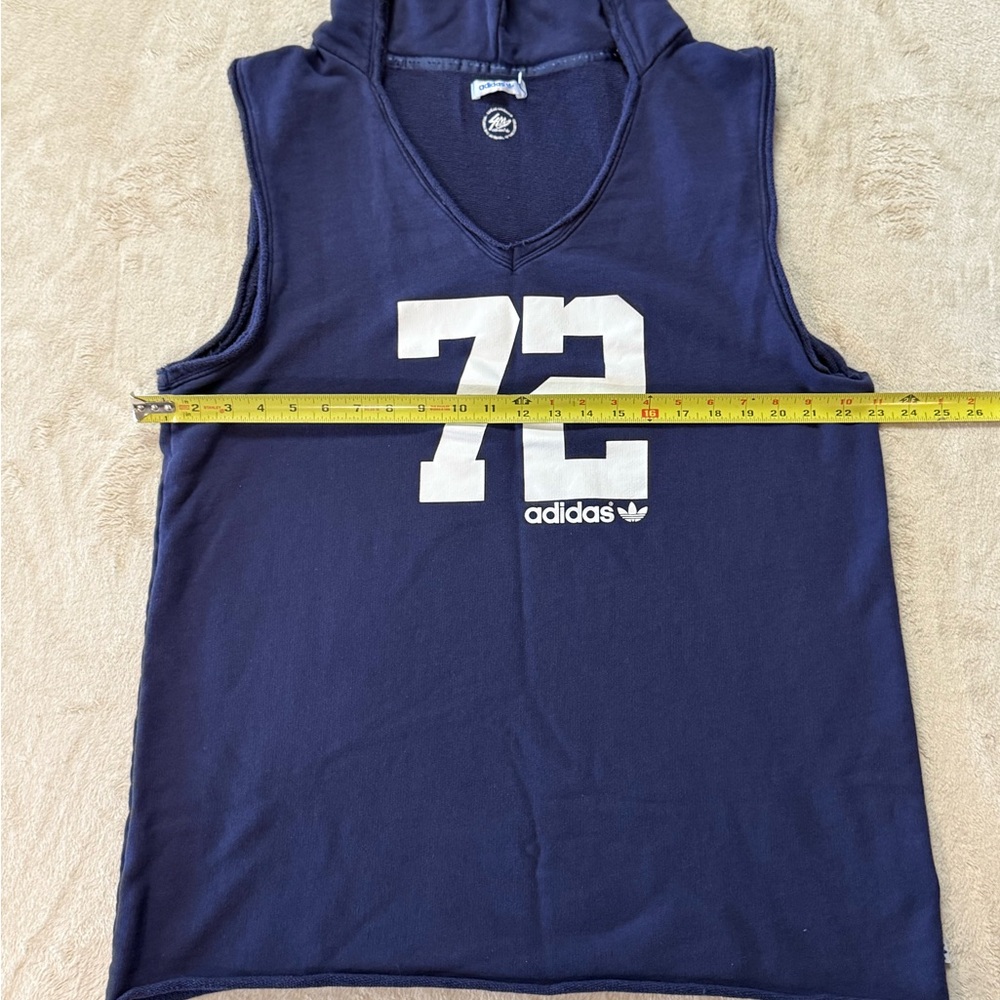 Adidas‎ Navy Sleeveless Hoodie - Picture 6 of 11